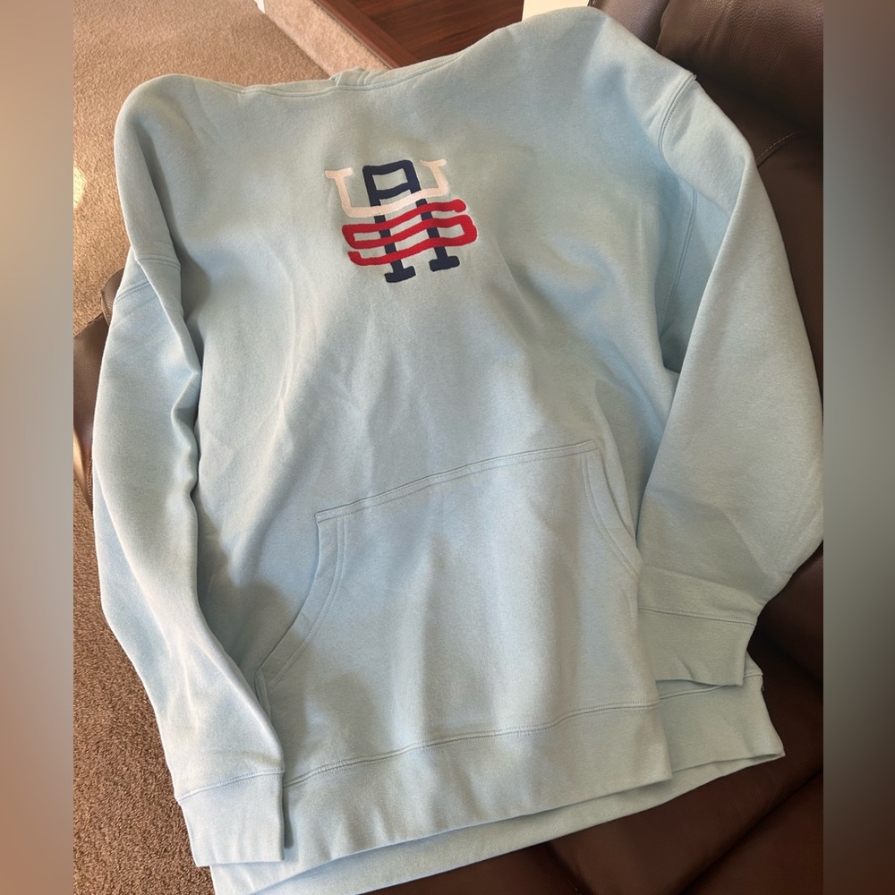 USA Monogram Embroidered Unisex Hoodie Size 3X- UNISEX Brand New Without Tags